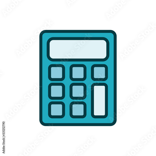 calculator math line style icon