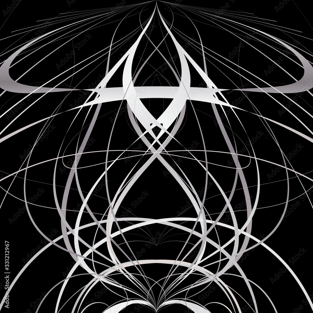 drawing in the gothic style on a black background drawing in the gothic style on a black background