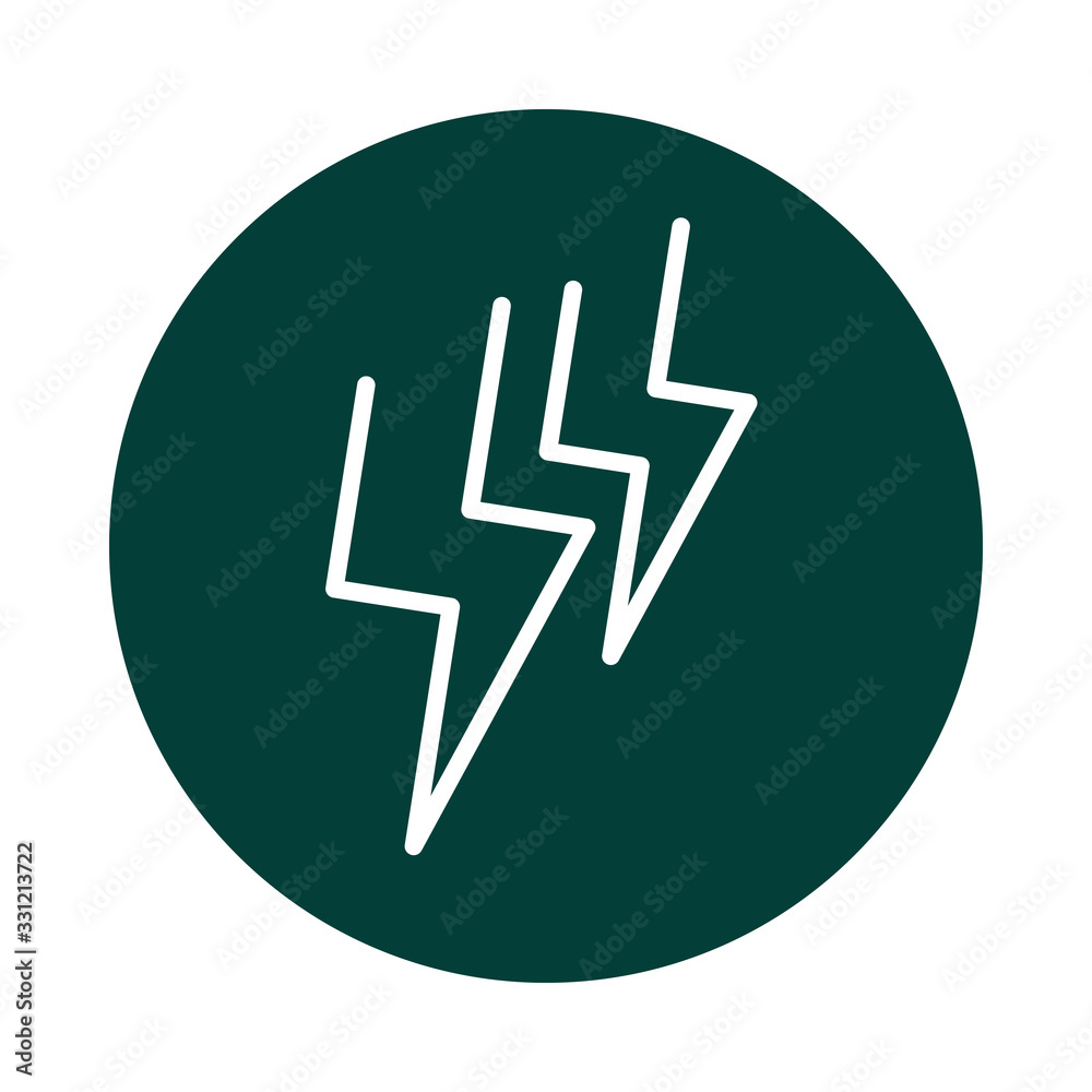 thunderbolt power alternative sustainable energy block line style icon thunderbolt power alternative sustainable energy block line style icon