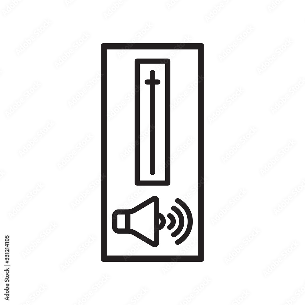 speaker vector icon in trendy flat design speaker vector icon in trendy flat design