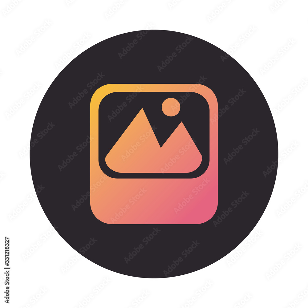 picture file format block style icon picture file format block style icon