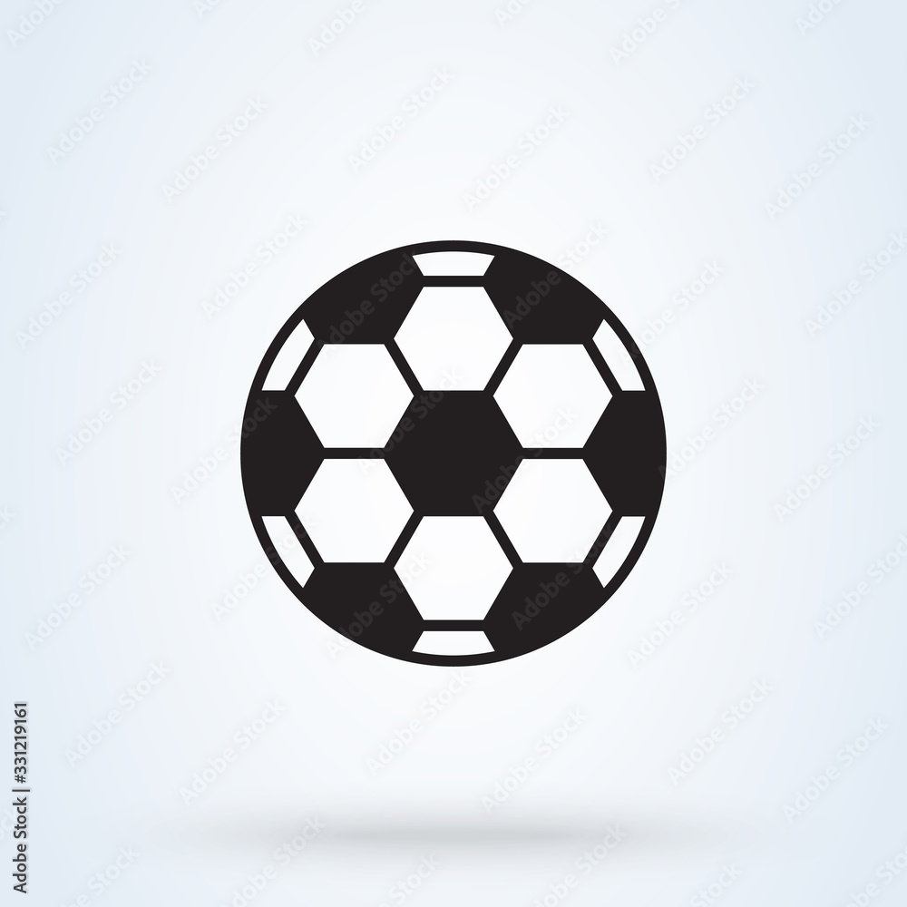Soccer ball icon. Flat illustration. Sport symbol Soccer ball icon. Flat illustration. Sport symbol