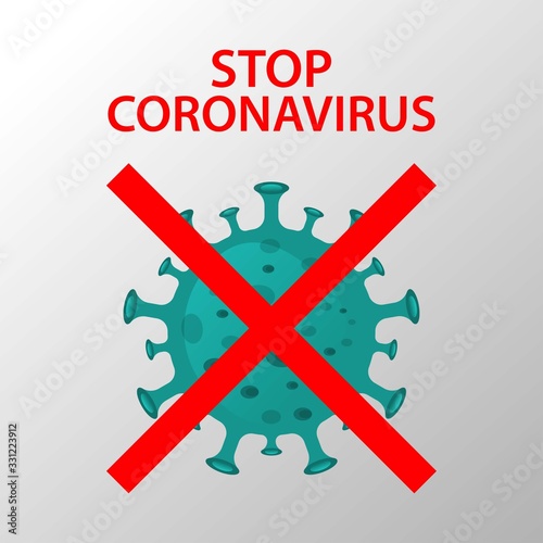 Illustrations concept coronavirus COVID-19. virus wuhan from china. Vector