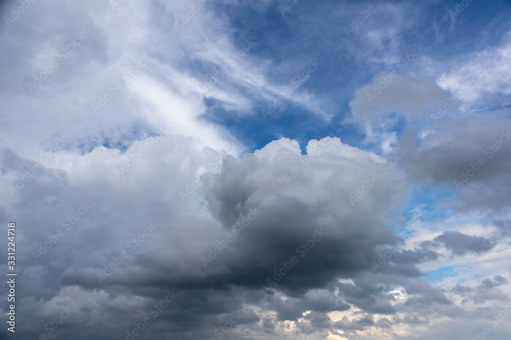 Fototapeta premium blue sky with white clouds