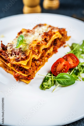 Italian pasta lasagne photo