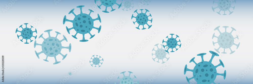 Banner, background concept about coronavirus outbreak in 2020. World Coronavirus Cell China Influenza Respiratory Banner, background concept about coronavirus outbreak in 2020. World Coronavirus Cell China Influenza Respiratory