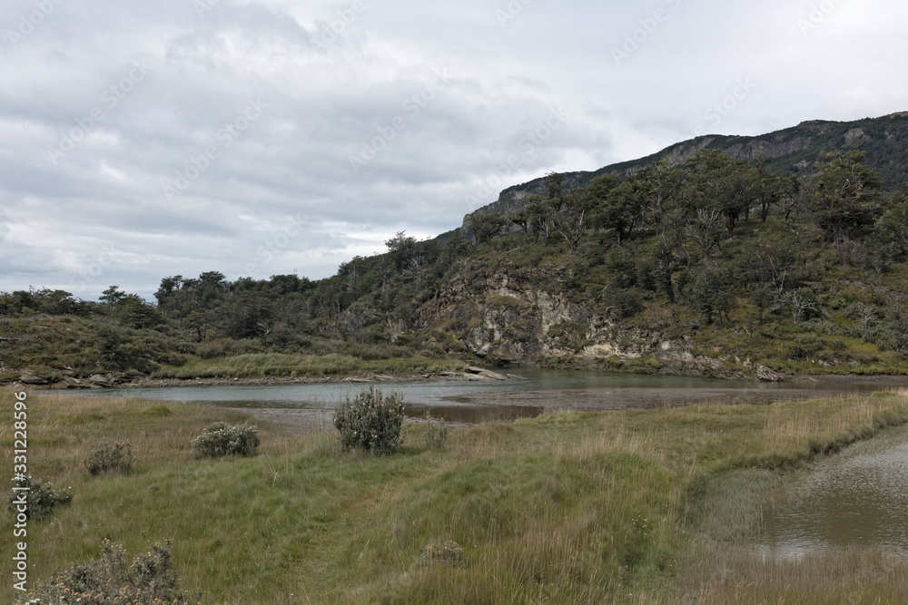 Landscape in the Tierra del Fuego National Park west of Ushuaia, Argentina Landscape in the Tierra del Fuego National Park west of Ushuaia, Argentina