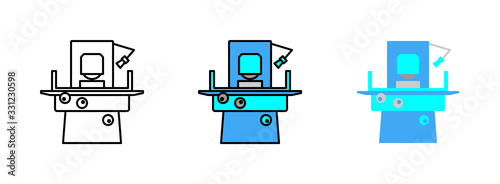 grinder machine icon set isolated on white background for web design