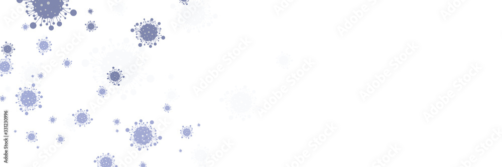 Abstract coronavirus background. Medical and science headline.