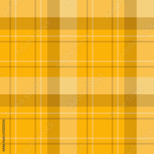 Seamless pattern in great cute yellow colors for plaid, fabric, textile, clothes, tablecloth and other things. Vector image.