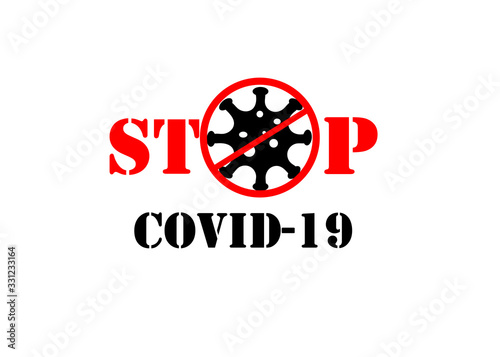 Coronavirus icon,2019-nCoV novel coronavirus concept resposible for asian flu outbreak.Illustration in flat design.