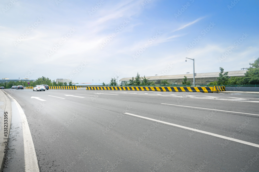 Fototapeta premium Remember the multi - lane highway at the airport