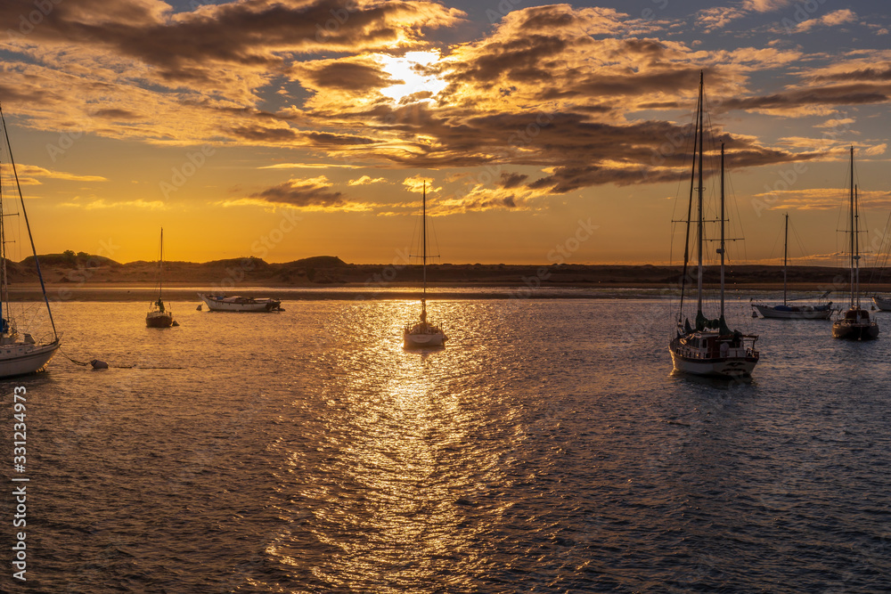 sunset on sea sunset on sea