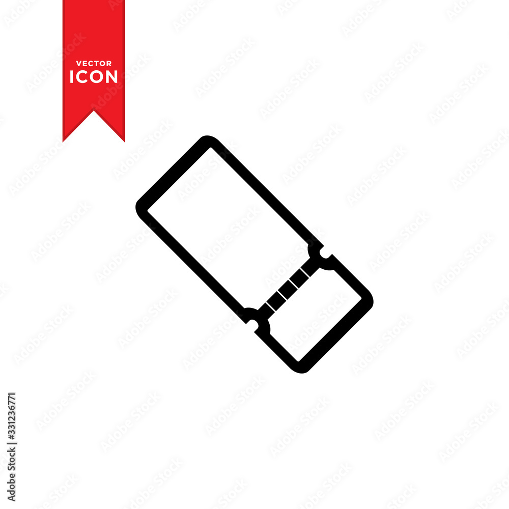 Ticket icon vector. Trendy flat design on white background. Ticket icon vector. Trendy flat design on white background.