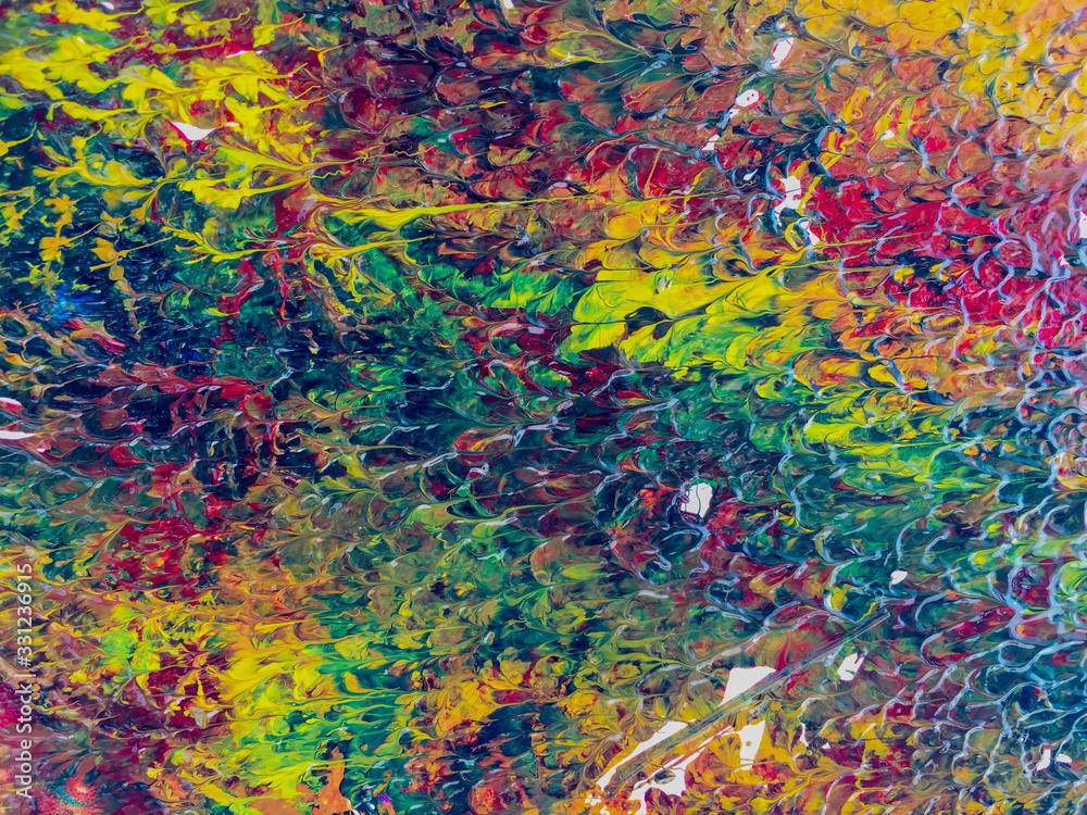 abstract colorful background of oil paint