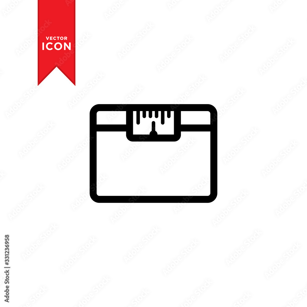 Weight Scale icon vector. Weighing machine icon . Flat design style on white background. Weight Scale icon vector. Weighing machine icon . Flat design style on white background.