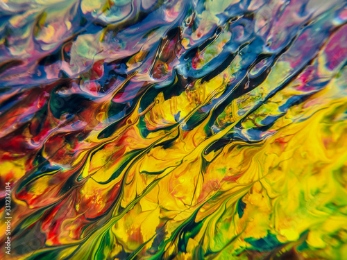 abstract colorful background of oil paint