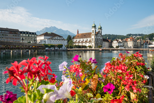 Old town of Lucerne in summer, Switzerland