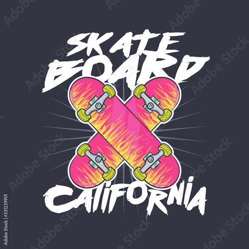 skateboard california flames kids clothing