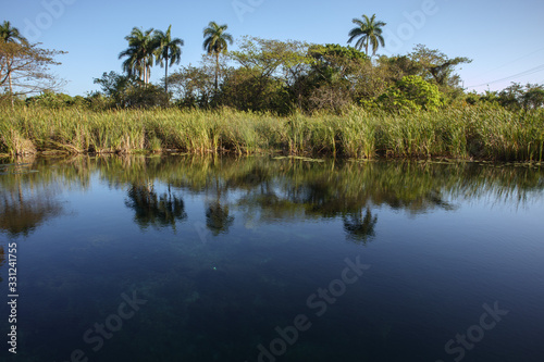 A pond with clear water. Cuba