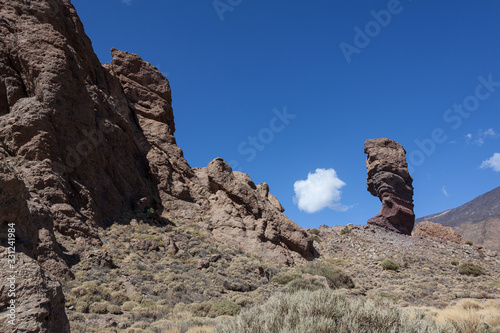 Amazing rock formations of the Teide National Park (World Heritage Site), Tenerife, Canary Islands, Spain.