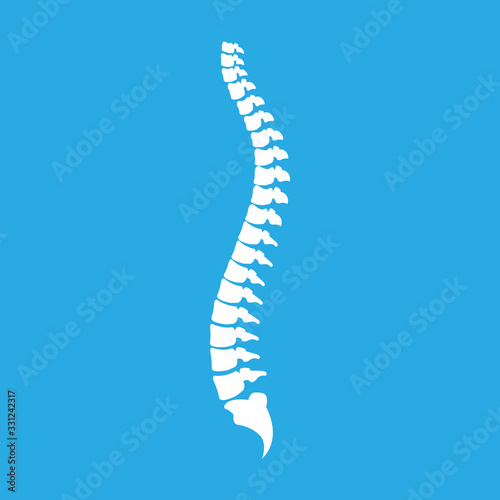 Back pain vector icon - Vector