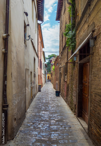 Città di Castello (Italy) - A charming medieval city with stone buildings, province of Perugia, Umbria region. Here a view of historical center. © ValerioMei
