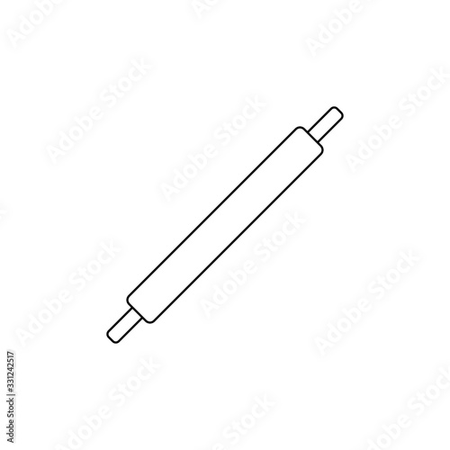 Deckle line icon, outline vector sign linear