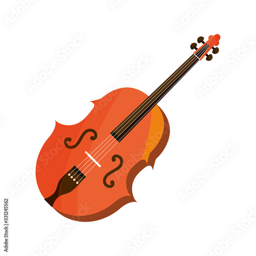 violin string musical instrument isolated icon