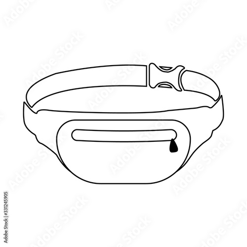 Waist Bag icon on white