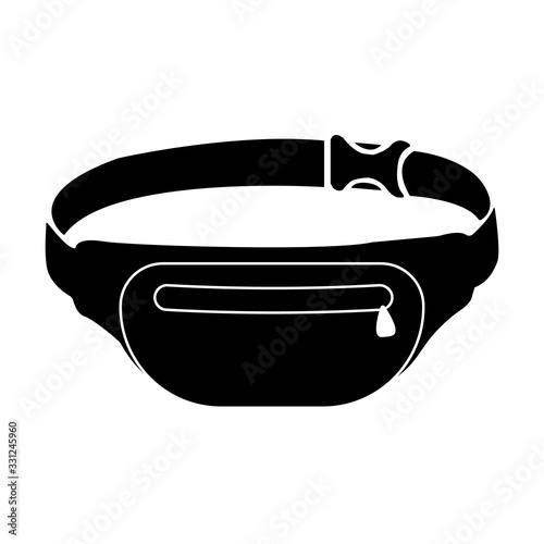 Waist Bag icon on white