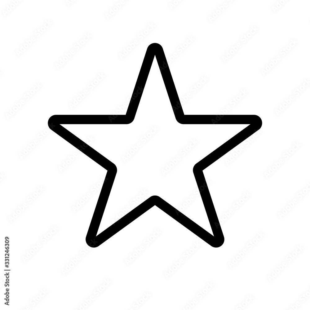 Star Icon vector. Star vector icon. Rating symbol