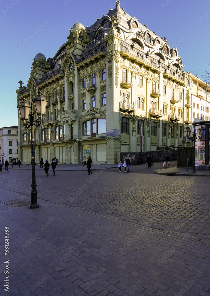 Obraz premium Street in the historical center of Odessa, Ukraine
