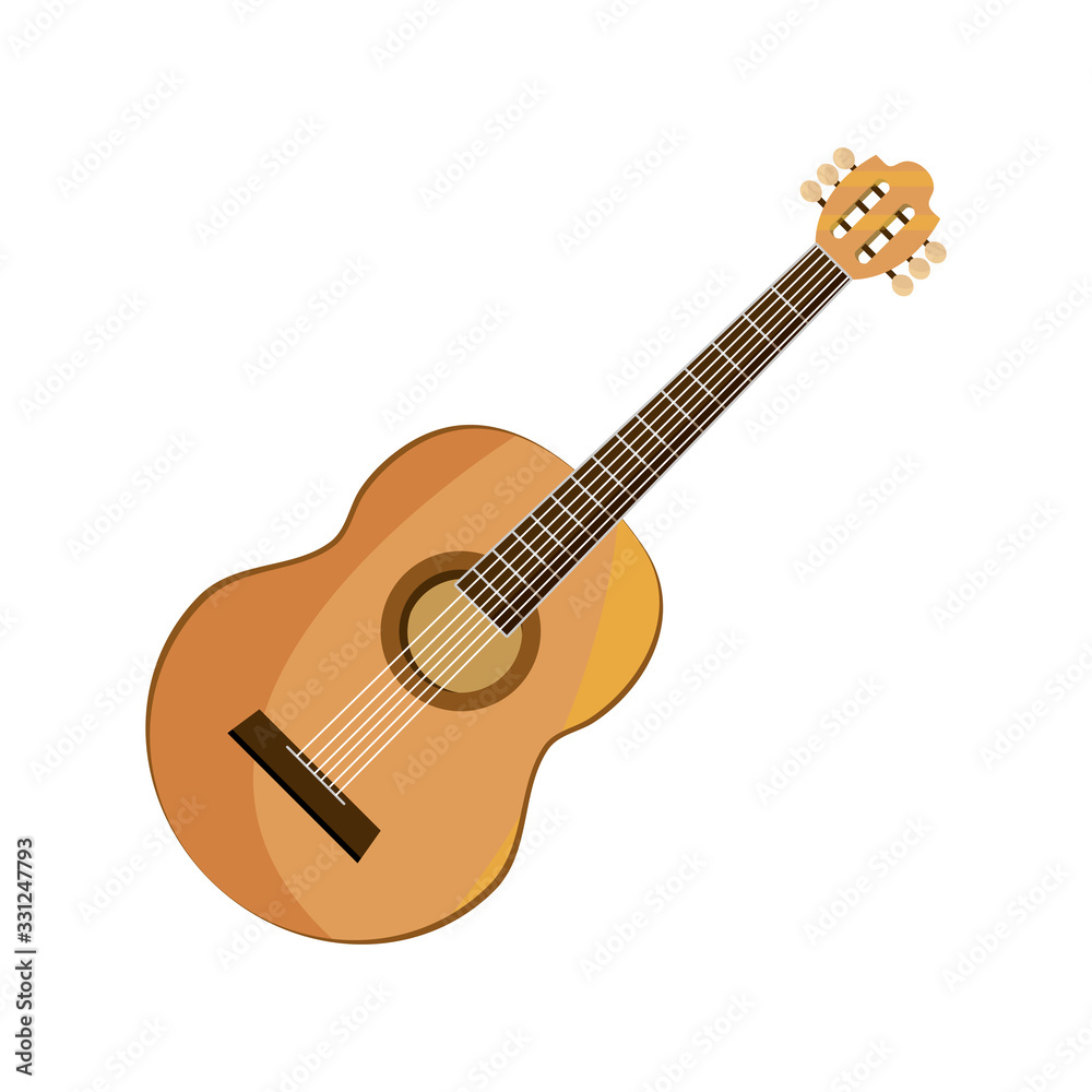 guitar string musical instrument isolated icon