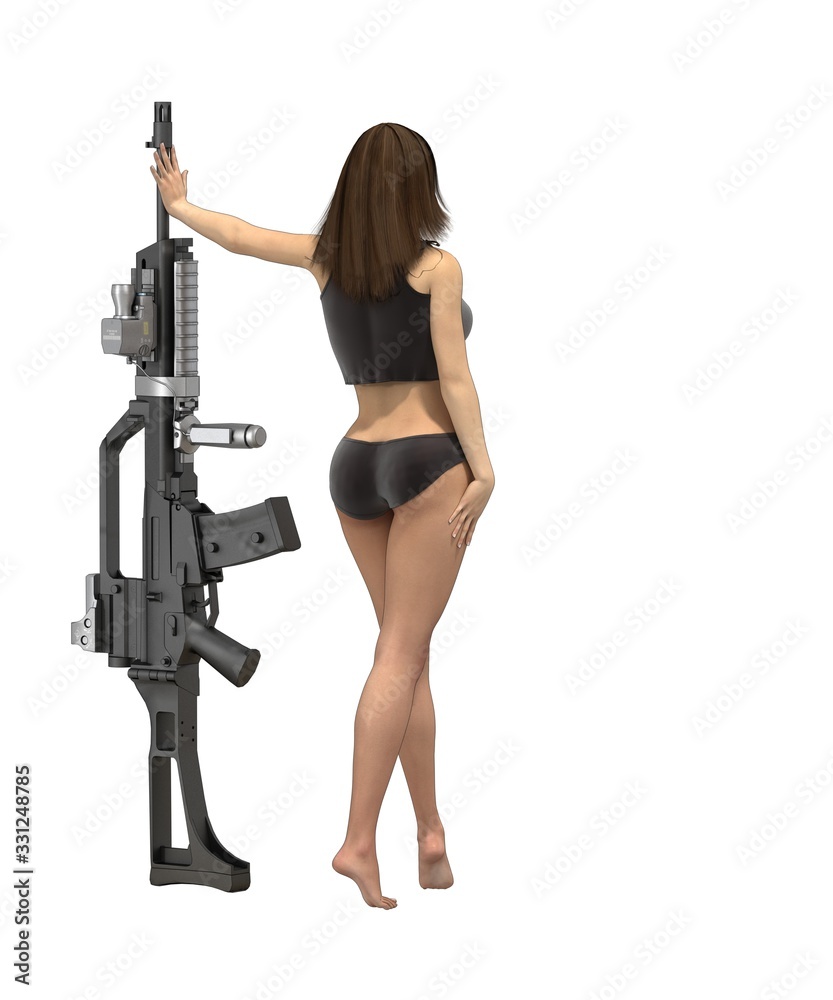 warrior woman character, 3D rendering, illustration warrior woman character, 3D rendering, illustration
