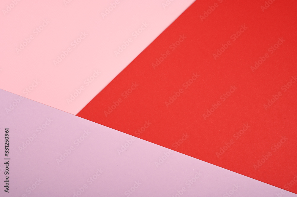 Geometric colour lines background. Pink, red and violet wallpaper