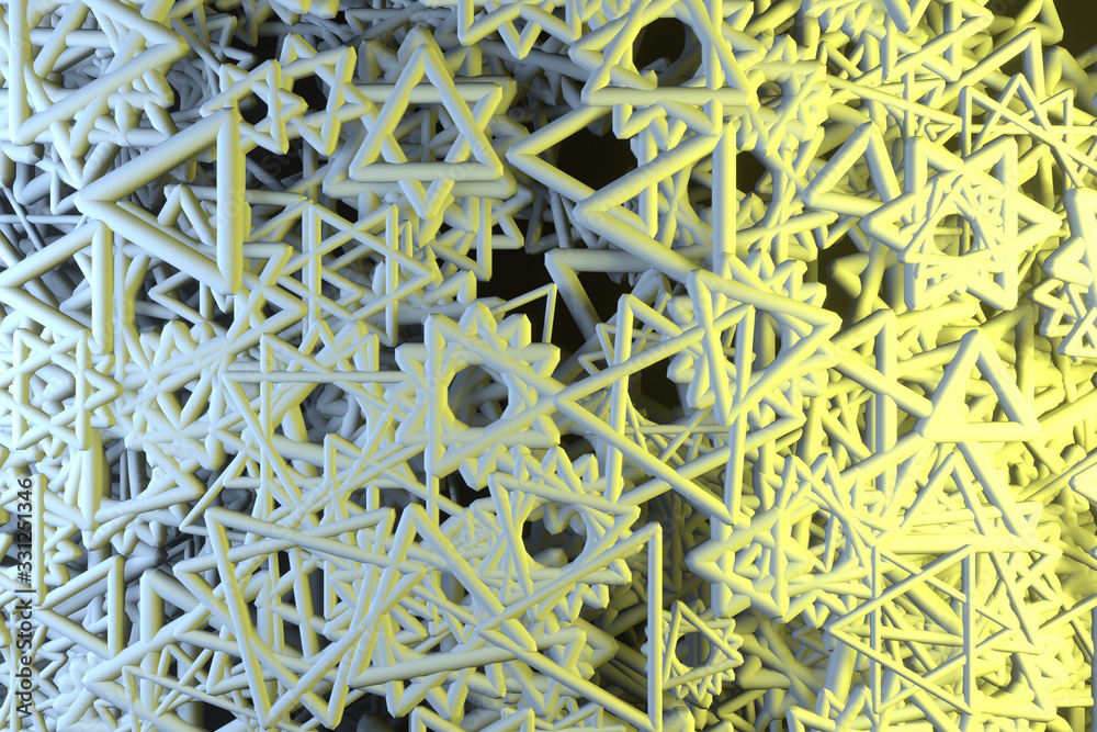 Geometric triangle or square. For graphic design or background. 3D render. Geometric triangle or square. For graphic design or background. 3D render.