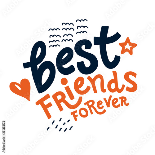 Fotografía Lettering Best Friends forever