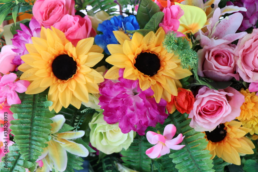 bouquet of colorful flowers