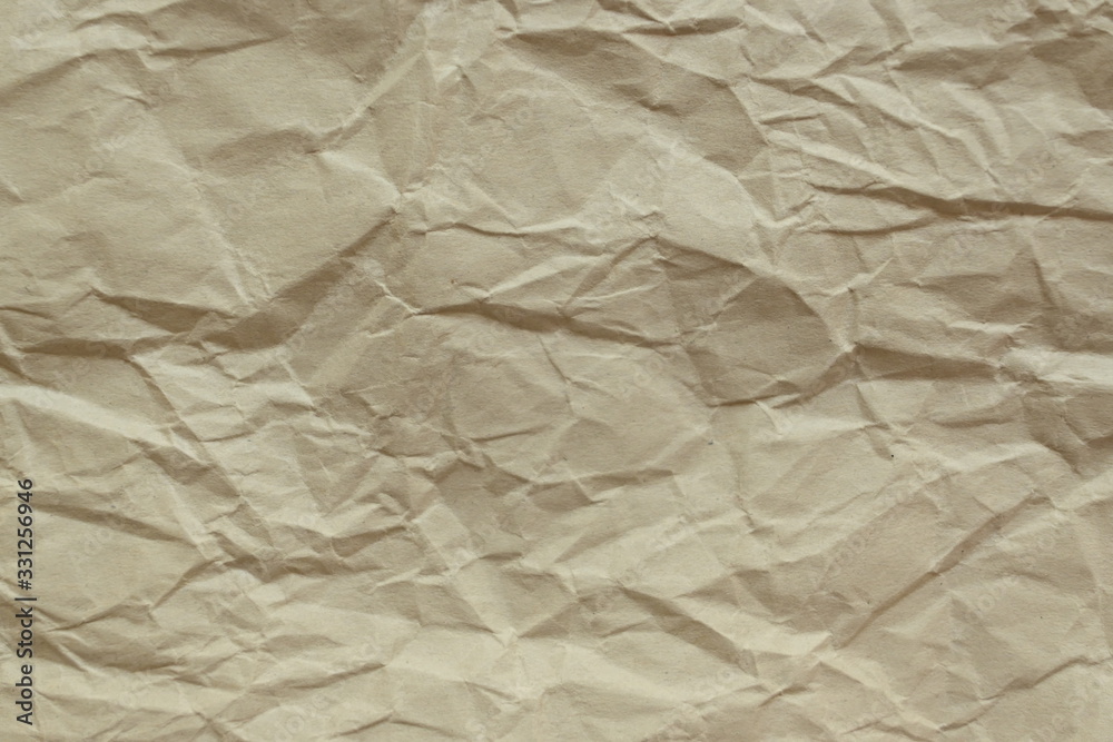 Fototapeta premium brown crumpled paper texture background