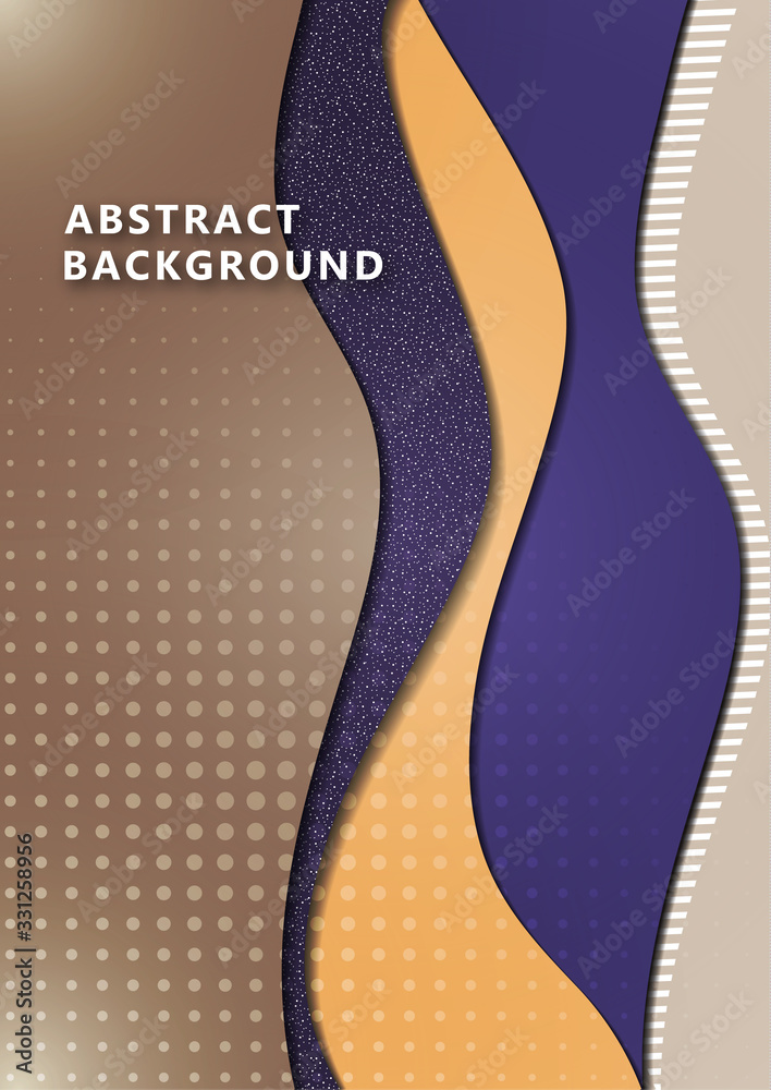 Creative background with the movement of colored waves, decorated with dots and stripes. Place for text. Template for the design of the banner, cover, business card, illustration, landing page. Creative background with the movement of colored waves, decorated with dots and stripes. Place for text. Template for the design of the banner, cover, business card, illustration, landing page.