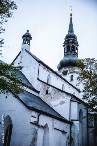 St. Mary's Cathedral (Tallinna Neitsi Maarja Piiskoplik Toomkirik) or Dome Church and its Bell Tower in Tallinn, Estonia photo