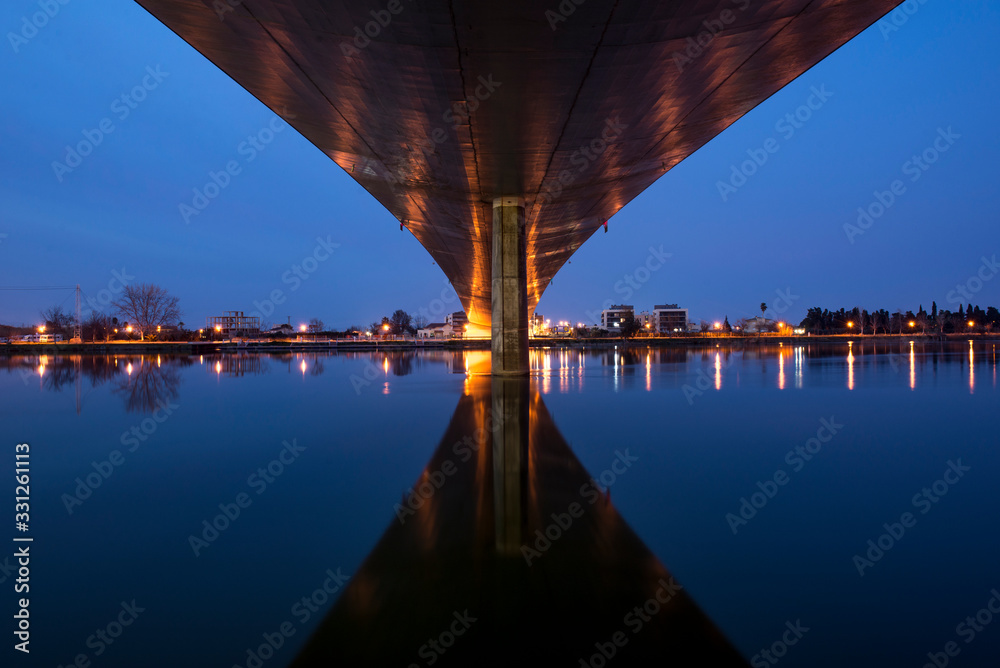 Puente de noche, lo passador, Delta de l'Ebre