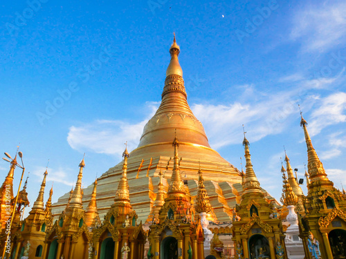 Swedagon Pagoda in Burma Stock Photo