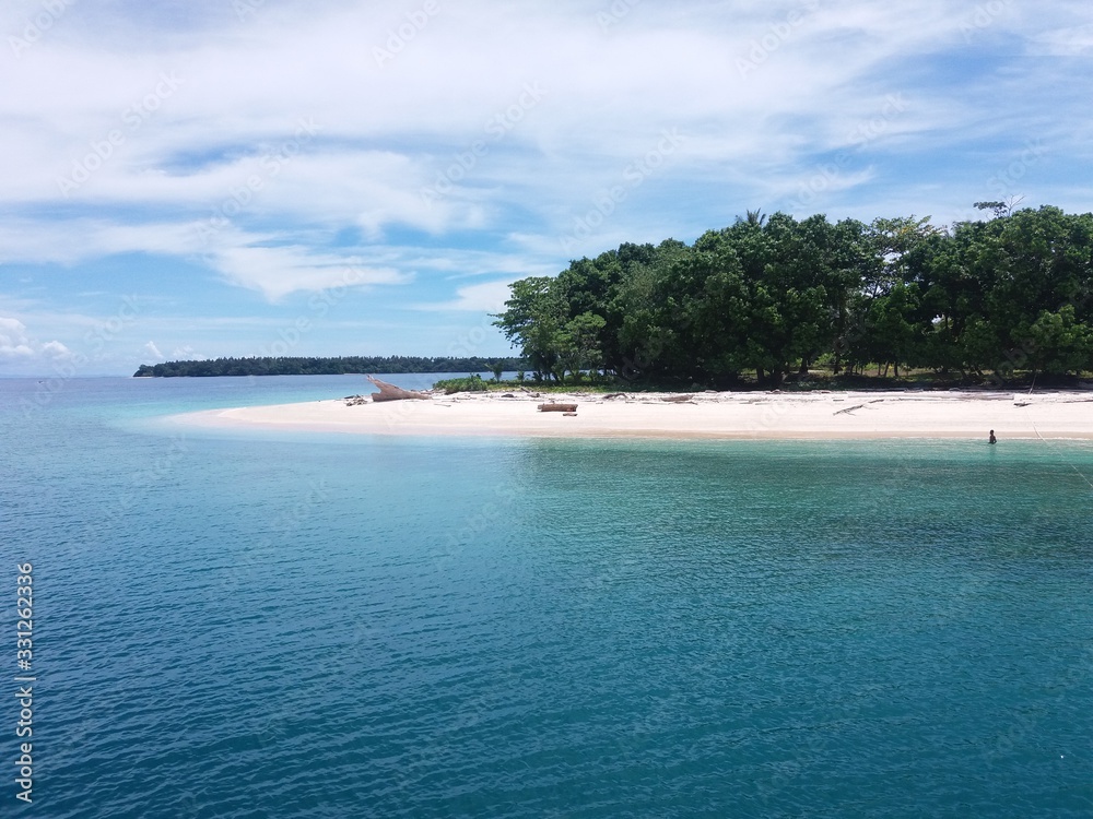 Yarsun island. The island is located in the papua - indonesia