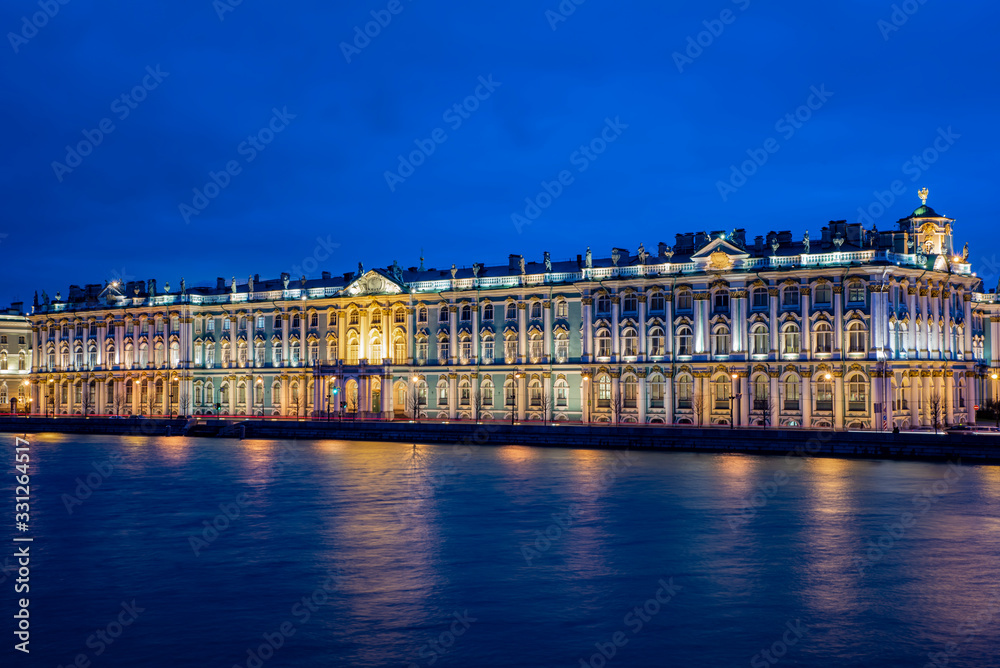 St. Petersburg, Russia, Facade of the Winter Palace, Hermitage House