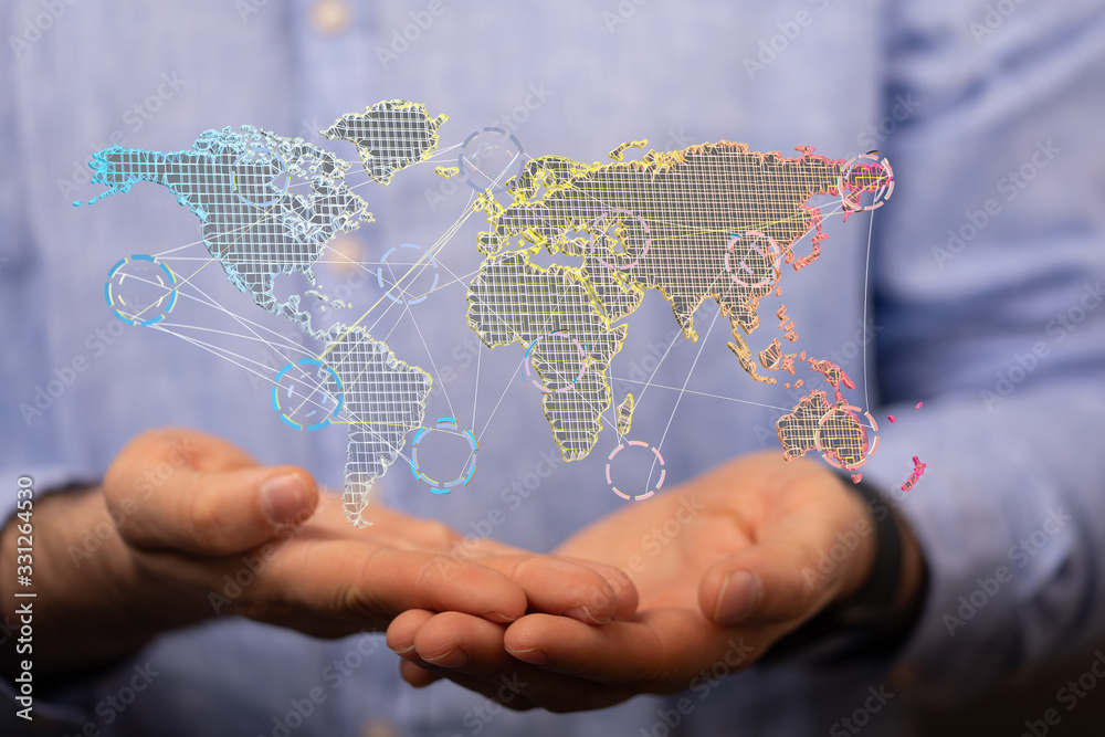 Structure of world economy, communication network.. Structure of world economy, communication network..