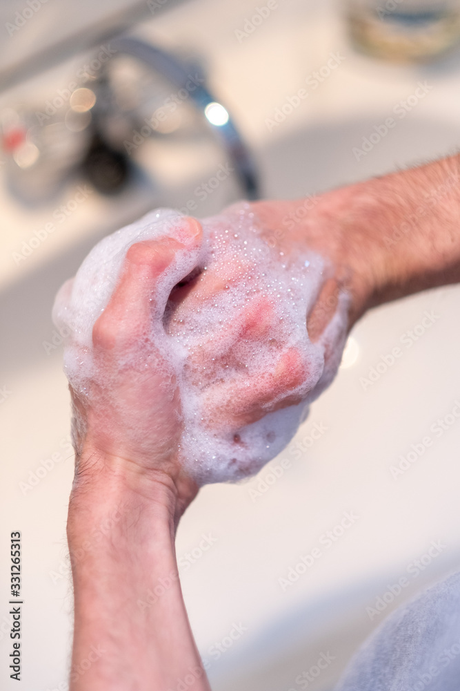 Fototapeta premium hand washing