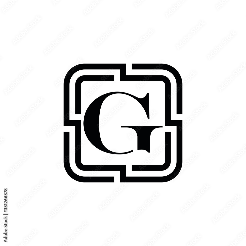 GG G letter logo design vector GG G letter logo design vector