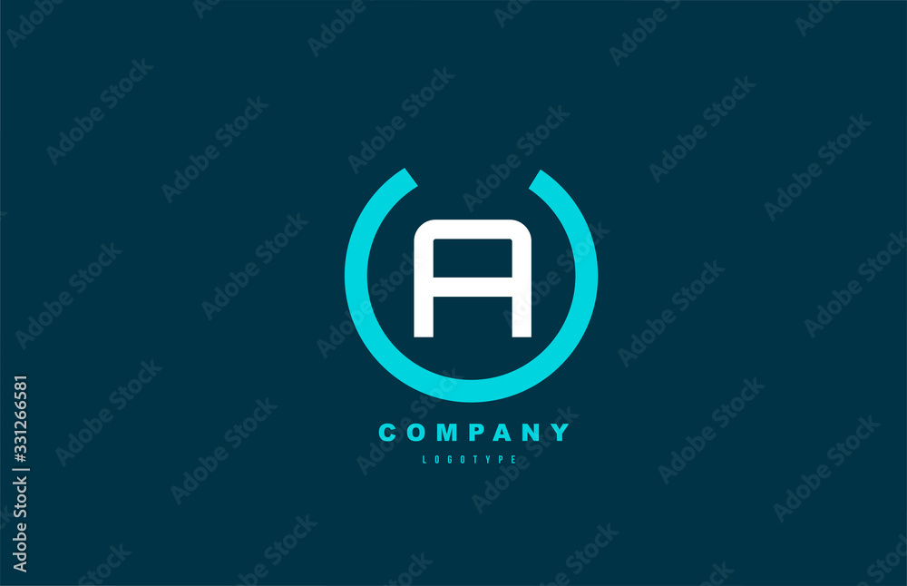 A white and blue letter logo alphabet icon design for company and business A white and blue letter logo alphabet icon design for company and business
